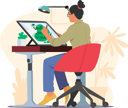 پیش‌نمایش فایل creative-graphic-designer-sitting-at-desk-7937891 از پک فناوری‌های مدرن
