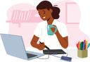 پیش‌نمایش فایل female-graphic-designer-working-online-7937889 از پک فناوری‌های مدرن