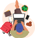 پیش‌نمایش فایل freelancer-working-on-laptop-7937932 از پک فناوری‌های مدرن