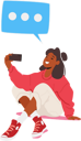 پیش‌نمایش فایل girl-taking-selfie-on-mobile-phone-7937924 از پک فناوری‌های مدرن