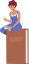 پیش‌نمایش فایل girl-using-online-library-7937899 از پک فناوری‌های مدرن