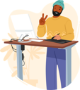 پیش‌نمایش فایل male-graphic-designer-drawing-with-stylus-7937887 از پک فناوری‌های مدرن