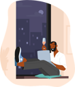 پیش‌نمایش فایل man-doing-online-dating-7937915 از پک فناوری‌های مدرن