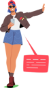 پیش‌نمایش فایل stylish-girl-texting-through-sms-7937925 از پک فناوری‌های مدرن