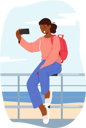 پیش‌نمایش فایل woman-taking-selfie-7937913 از پک فناوری‌های مدرن