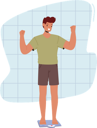 پیش‌نمایش فایل athlete-man-standing-on-weight-scale-8687019 از پک سلامت