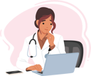پیش‌نمایش فایل female-doctor-sitting-at-desk-8687013 از پک سلامت