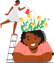 پیش‌نمایش فایل woman-watering-flowers-8687003 از پک سلامت
