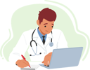 پیش‌نمایش فایل young-male-doctor-with-laptop-at-desk-8687012 از پک سلامت