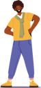 پیش‌نمایش فایل black-smiling-man-standing-with-arms-akimbo-and-cheerful-face-expression-8687554 از پک آدم‌های خوشحال