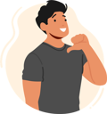 پیش‌نمایش فایل confident-man-pointing-at-himself-with-a-big-smile-8687567 از پک آدم‌های خوشحال