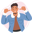 پیش‌نمایش فایل confident-man-pointing-towards-himself-with-beaming-smile-on-face-8687565 از پک آدم‌های خوشحال