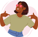 پیش‌نمایش فایل confident-woman-pointing-at-herself-with-positive-expression-8687568 از پک آدم‌های خوشحال