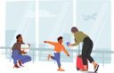 پیش‌نمایش فایل father-and-son-meeting-mother-in-airport-8687563 از پک آدم‌های خوشحال