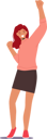 پیش‌نمایش فایل happy-female-waving-hands-8687553 از پک آدم‌های خوشحال