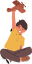 پیش‌نمایش فایل little-boy-playing-with-airplane-toy-8687299 از پک سفر