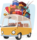 پیش‌نمایش فایل retro-car-with-luggage-8687306 از پک سفر