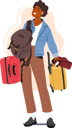 پیش‌نمایش فایل woman-with-luggage-ready-for-travel-8687282 از پک سفر