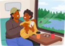 پیش‌نمایش فایل young-couple-sitting-in-train-carriage-chatting-looking-in-smartphone-8687285 از پک سفر