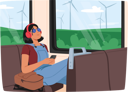 پیش‌نمایش فایل young-woman-listening-to-music-with-headphones-while-riding-the-train-8687286 از پک سفر