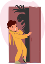 پیش‌نمایش فایل children-fear-of-monster-hiding-in-closet-8687084 از پک کودکان
