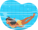 پیش‌نمایش فایل little-girl-swimming-under-water-8687094 از پک کودکان