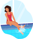 پیش‌نمایش فایل young-smiling-girl-sitting-on-the-sparkling-pool-8687090 از پک کودکان