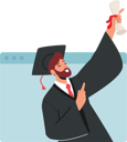 پیش‌نمایش فایل bachelor-male-holding-diploma-degree-online-8686940 از پک دانش‌آموزان و دانشجویان