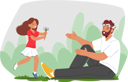 پیش‌نمایش فایل daughter-running-and-giving-flower-to-dad-8687203 از پک رابطه و ارتباط