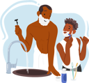 پیش‌نمایش فایل father-and-son-share-shaving-experience-8687207 از پک رابطه و ارتباط
