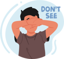 پیش‌نمایش فایل little-boy-dont-want-to-see-something-awful-8917119 از پک بچه‌ها / کودکانه