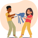 پیش‌نمایش فایل boy-and-girl-characters-tug-toy-8917059 از پک بچه‌ها / کودکانه