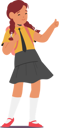 پیش‌نمایش فایل confident-school-girl-character-with-backpack-showing-approval-8917075 از پک بچه‌ها / کودکانه