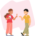 پیش‌نمایش فایل little-girl-sharing-candy-with-friend-sweet-gesture-of-friendship-8917056 از پک بچه‌ها / کودکانه