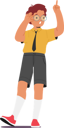 پیش‌نمایش فایل smart-school-boy-with-glasses-confidently-points-with-his-finger-8917062 از پک بچه‌ها / کودکانه