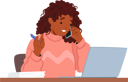 پیش‌نمایش فایل multitasking-woman-working-on-laptop-and-making-phone-call-8924705 از پک افراد