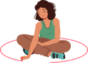 پیش‌نمایش فایل woman-drawing-circle-around-self-8924713 از پک افراد