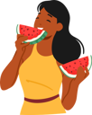 پیش‌نمایش فایل woman-eating-watermelon-at-summer-day-8924704 از پک افراد