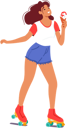 پیش‌نمایش فایل woman-rollerblading-with-ice-cream-in-hand-during-summer-8924701 از پک افراد