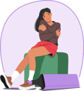 پیش‌نمایش فایل woman-sitting-in-personal-zone-8924716 از پک افراد