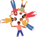 پیش‌نمایش فایل children-holding-hands-in-hand-and-standing-together-9134885 از پک فعالیت‌های کودکان