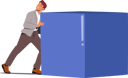 پیش‌نمایش فایل determined-business-man-character-pushing-a-huge-cube-figure-9296639 از پک کسب و کار