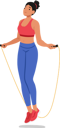 پیش‌نمایش فایل fit-woman-jumping-rope-9594464 از پک تناسب اندام