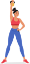 پیش‌نمایش فایل fit-woman-performing-dynamic-exercises-with-a-kettlebell-9594463 از پک تناسب اندام