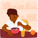 پیش‌نمایش فایل boy-sits-at-table-9649844 از پک روال روزانه