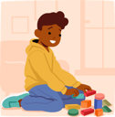 پیش‌نمایش فایل joyful-boy-character-engrossed-in-imaginative-play-9649851 از پک روال روزانه