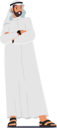 پیش‌نمایش فایل confident-arab-muslim-businessman-character-stands-tall-9649854 از پک افراد کسب و کار