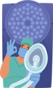 پیش‌نمایش فایل anesthesiologist-character-wearing-mask-during-surgery-9714554 از پک جراحان