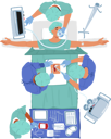 پیش‌نمایش فایل operating-table-surrounded-by-medical-equipment-9714555 از پک جراحان
