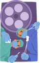 پیش‌نمایش فایل surgeons-characters-perform-precise-incisions-9714553 از پک جراحان